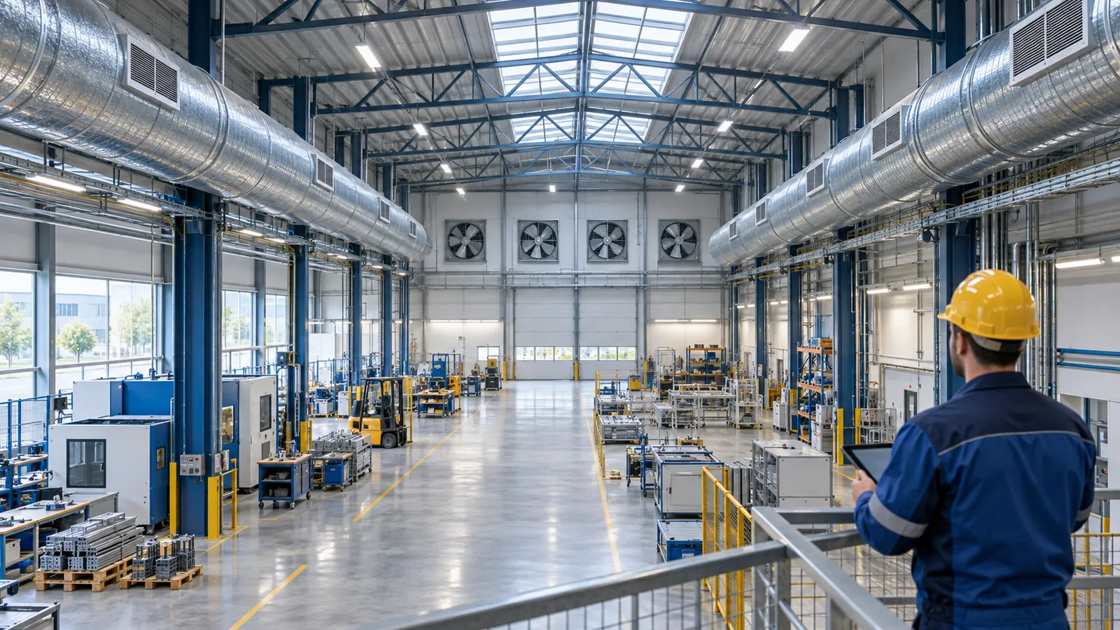 ¿Cómo calcular los cambios de aire por hora (ACH) necesarios en una nave industrial?